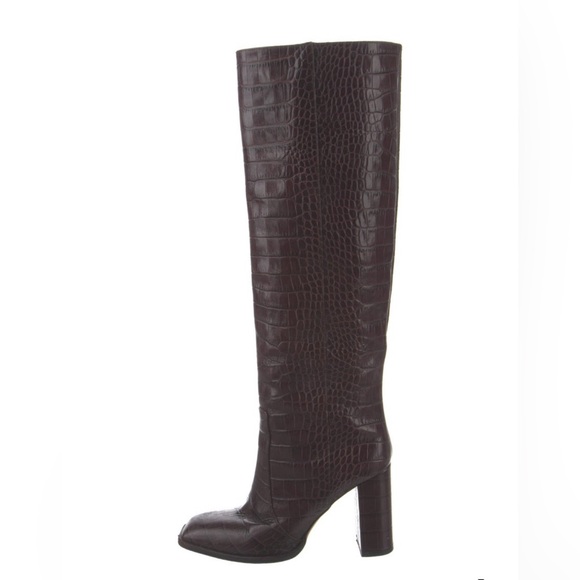 Paris Texas Shoes - Paris Texas Dark Brown Over the Knee Boots